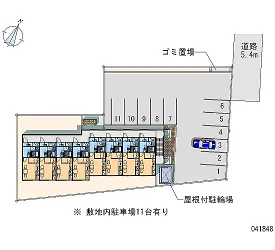 ★手数料０円★札幌市白石区菊水上町一条４丁目　月極駐車場（LP）